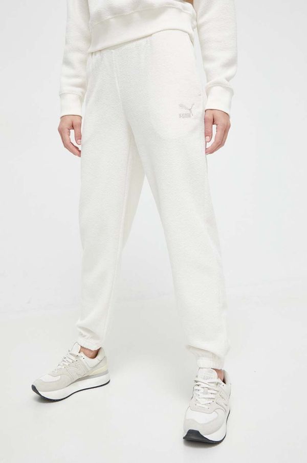 Puma Donji dio trenirke Puma boja: bež, bez uzorka