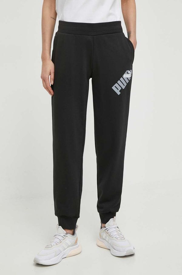 Puma Donji dio trenirke Puma boja: crna, s tiskom