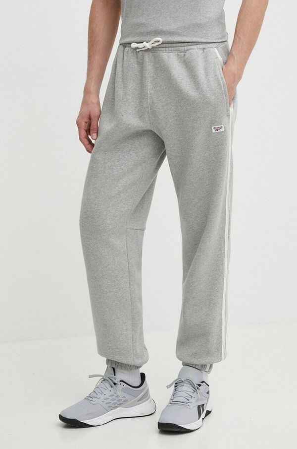 Reebok Donji dio trenirke Reebok Court Sport boja: siva, melanž, 100076382