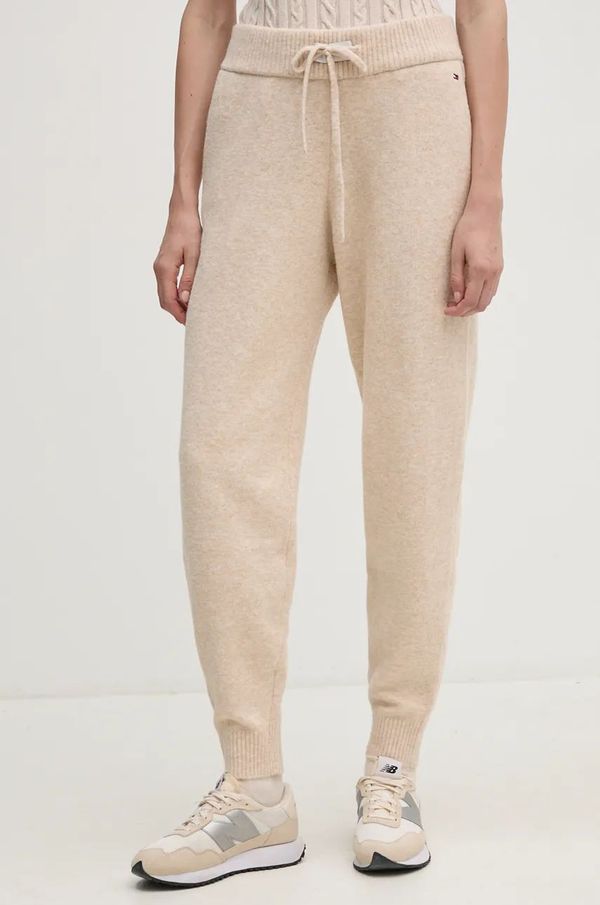 Tommy Hilfiger Donji dio trenirke s dodatkom vune Tommy Hilfiger boja: bež, bez uzorka, UM0UM03371