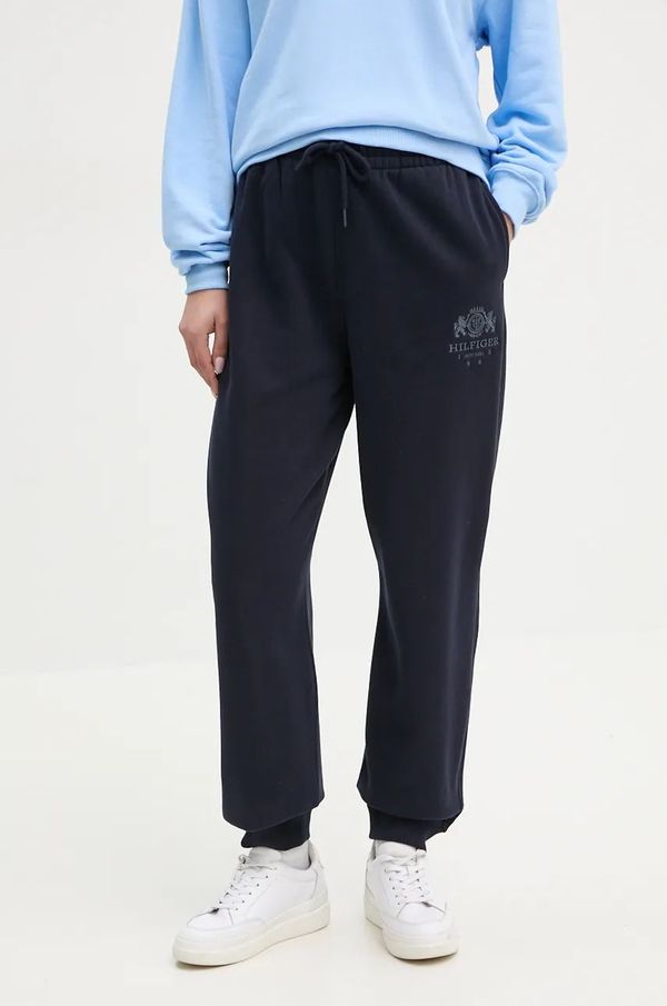 Tommy Hilfiger Donji dio trenirke Tommy Hilfiger boja: tamno plava, s aplikacijom, WW0WW42884