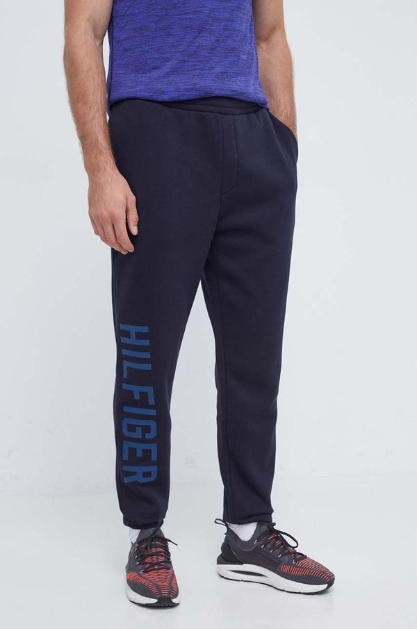 Tommy Hilfiger Donji dio trenirke Tommy Hilfiger boja: tamno plava, s tiskom