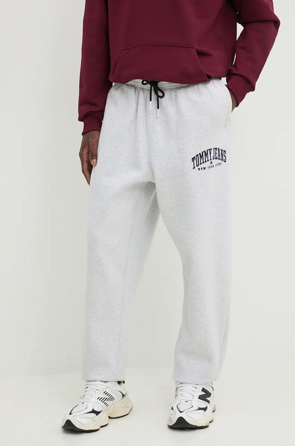 Tommy Jeans Donji dio trenirke Tommy Jeans boja: siva, melanž, DM0DM19802