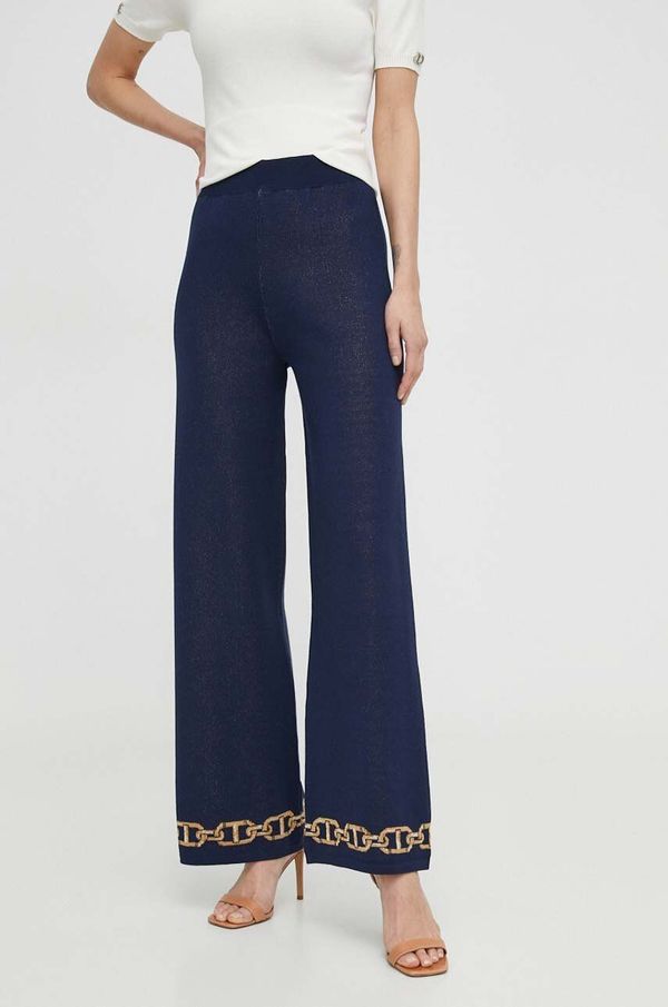 Twinset Donji dio trenirke Twinset boja: tamno plava, s uzorkom