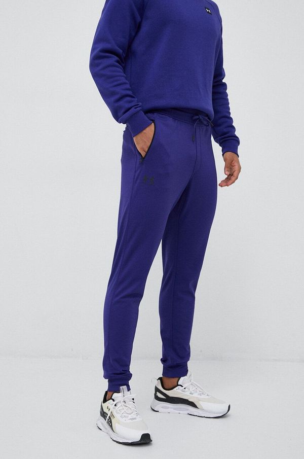 Under Armour Donji dio trenirke Under Armour boja: zelena, glatki materijal