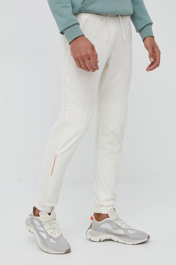 Under Armour Donji dio trenirke Under Armour za muškarce, boja: bež, jogger