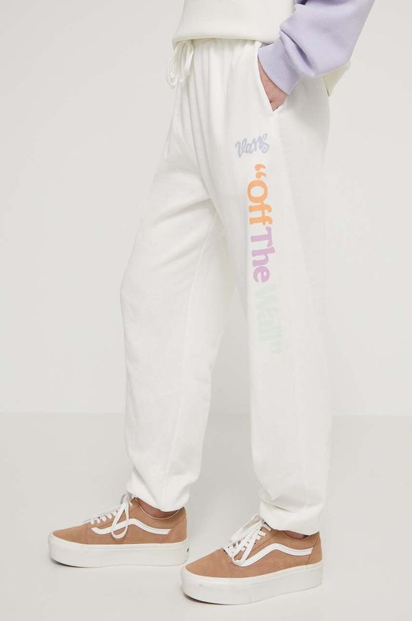 Vans Donji dio trenirke Vans boja: bež, s tiskom