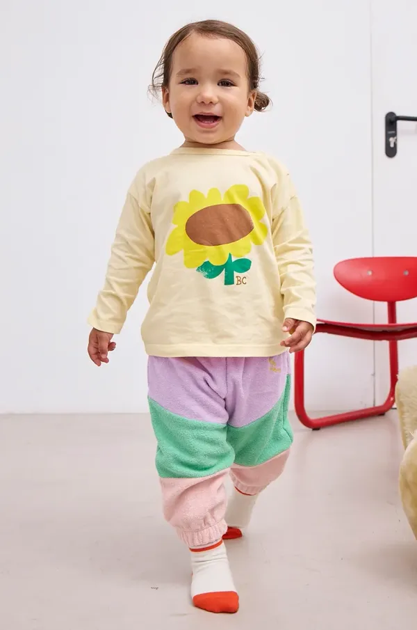 Bobo Choses Donji dio trenirke za bebe Bobo Choses boja: ljubičasta, s uzorkom, 125AB056