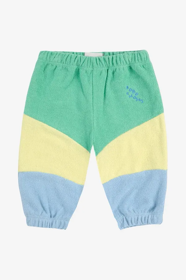 Bobo Choses Donji dio trenirke za bebe Bobo Choses boja: zelena, bez uzorka, 125AB057