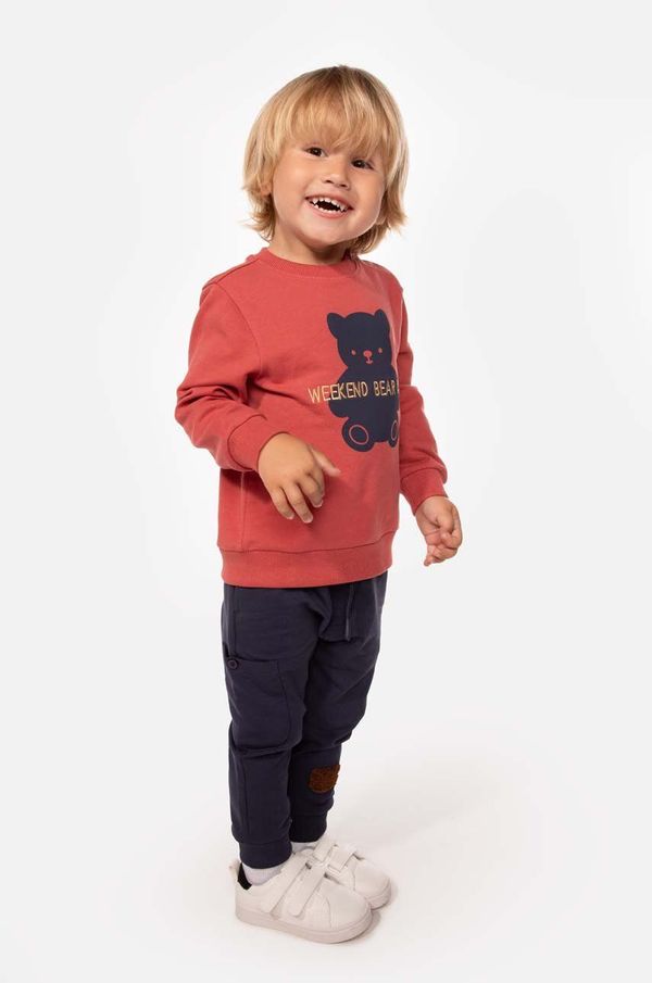 Coccodrillo Donji dio trenirke za bebe Coccodrillo ZC3120102ATN ARBORETUM NEWBORN boja: tamno plava, bez uzorka