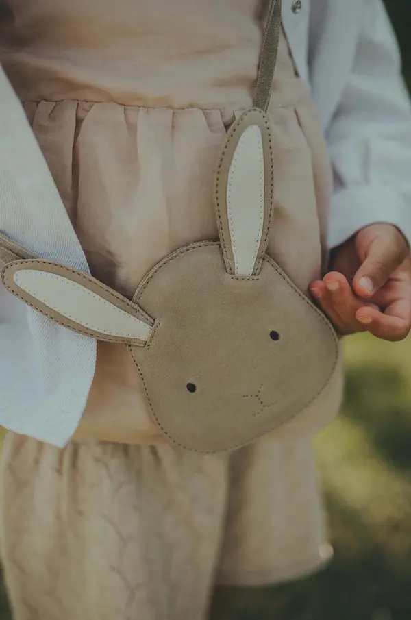 Donsje Donsje Dječja kožna torba Donsje Britta Classic Purse Bunny