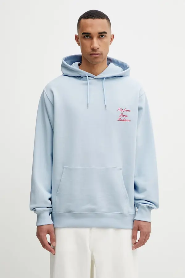 Drôle de Monsieur Drôle de Monsieur dukserica s kapuljačom muška od pamuka Le Hoodie Slogan Calligraphy