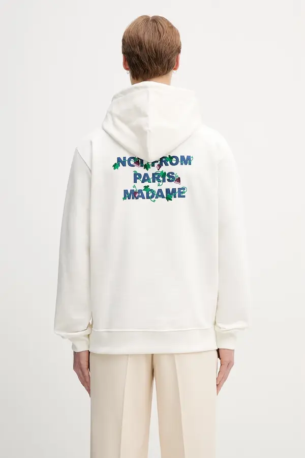 Drôle de Monsieur Drôle de Monsieur dukserica sa kapuljačom za muškarce od pamuka Vine Embroidered Slogan