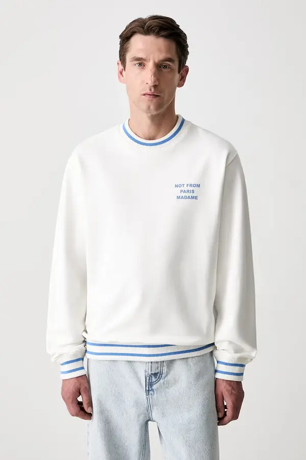 Drôle de Monsieur Drôle de Monsieur dukserica za muškarce od pamuka Sport Slogan
