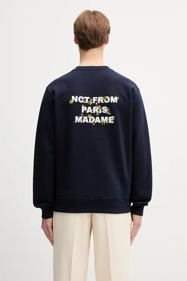 Drôle de Monsieur Drôle de Monsieur dukserica za muškarce od pamuka Vine Embroidered Slogan