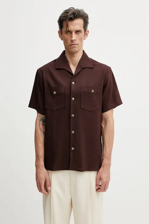 Drôle de Monsieur Drôle de Monsieur košulja za muškarce s viskozom Chemise a Poches Viscose