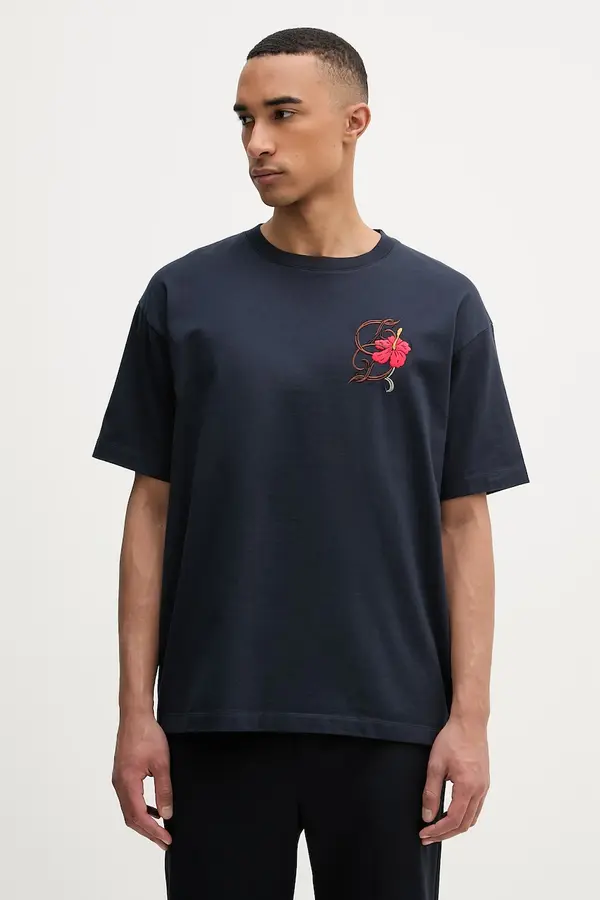 Drôle de Monsieur Drôle de Monsieur majica za muškarce od pamuka D Hibiscus Broddée