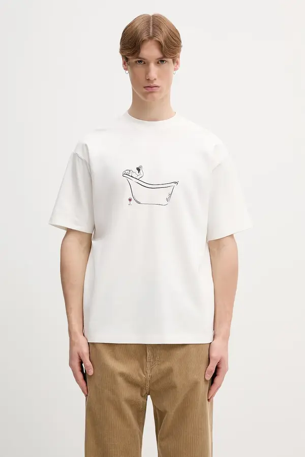Drôle de Monsieur Drôle de Monsieur majica za muškarce od pamuka Wine Bath