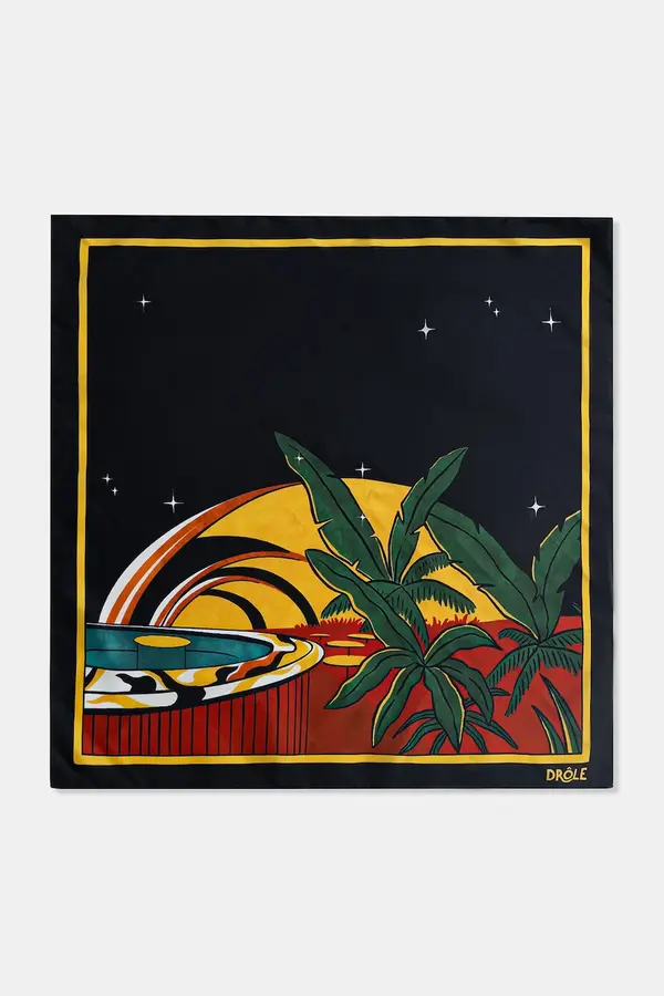 Drôle de Monsieur Drôle de Monsieur marama za muškarce svilena Foulard Tropicana