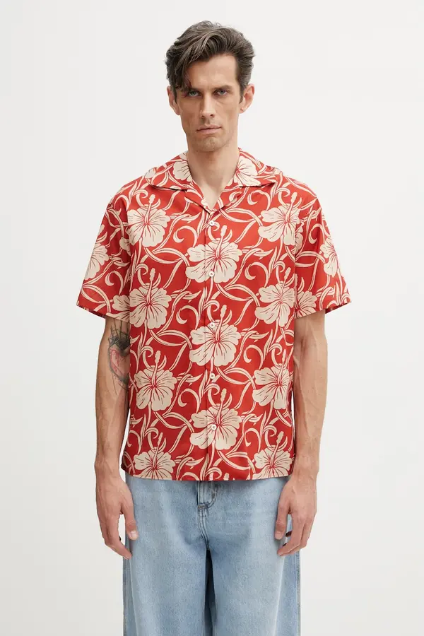 Drôle de Monsieur Drôle de Monsieur muška pamučna košulja Hibiscus Monoramme