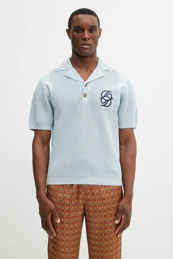 Drôle de Monsieur Drôle de Monsieur Pamučna polo majica Drôle de Monsieur Polo Maille Monogramme