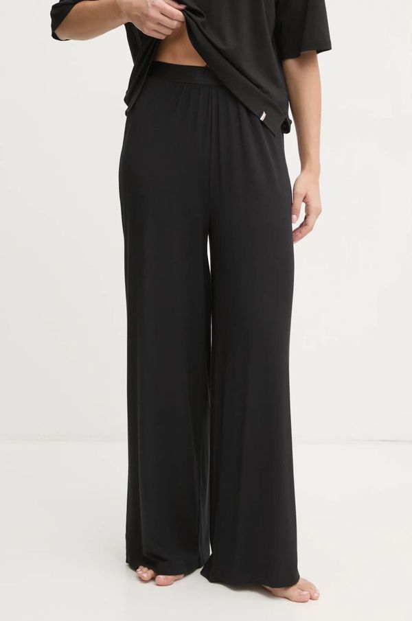 Boss Dugi donji dio pidžame BOSS za žene, boja: crna, 50535703