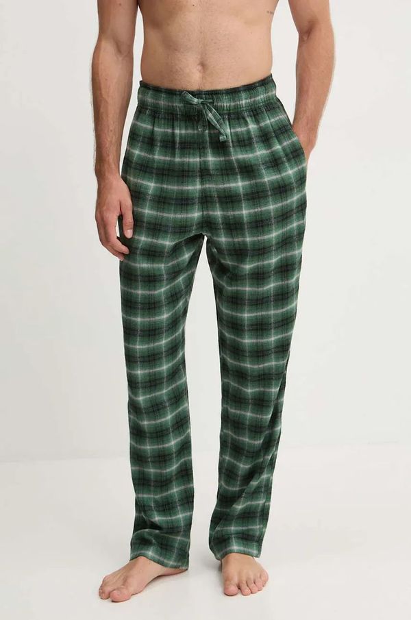 Hollister Co. Dugi donji dio pidžame Hollister Co. za muškarce, boja: zelena, s uzorkom, KI313-4006