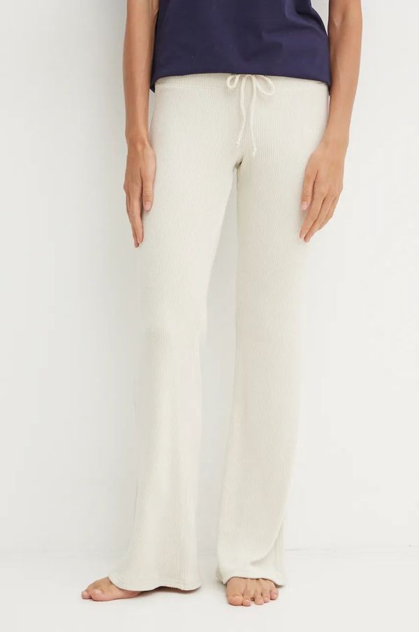 Hollister Co. Dugi donji dio pidžame Hollister Co. za žene, boja: bež, KI346-4017