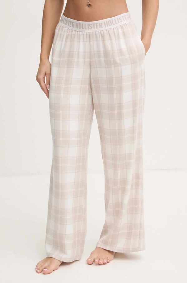 Hollister Co. Dugi donji dio pidžame Hollister Co. za žene, boja: bež, KI346-4066