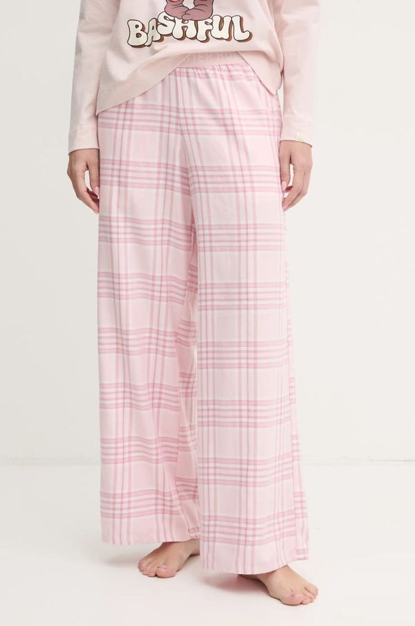 Hollister Co. Dugi donji dio pidžame Hollister Co. za žene, boja: ružičasta, KI346-4028