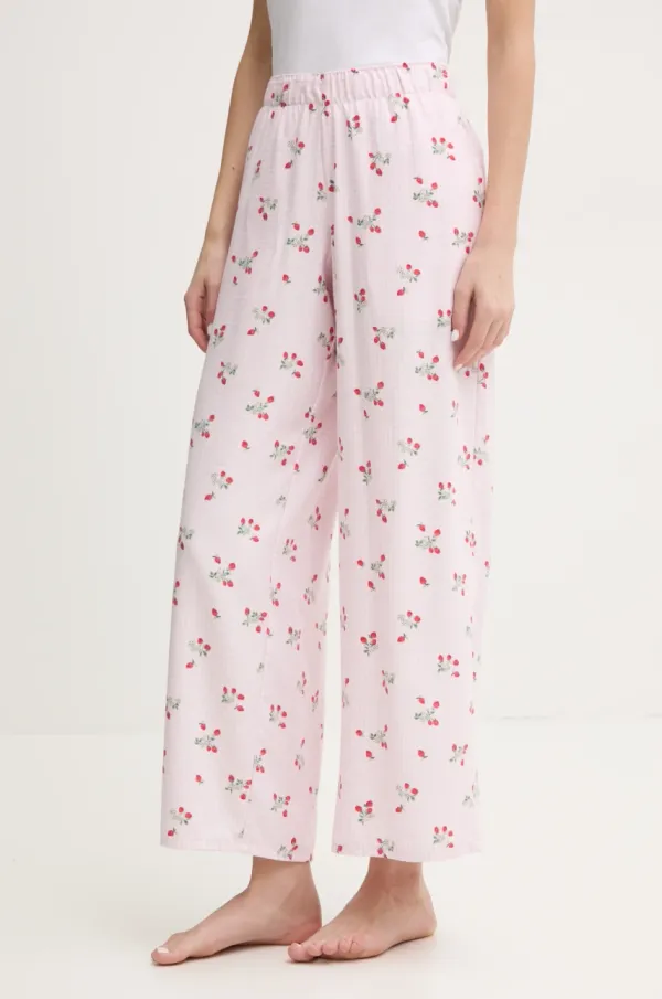 Hollister Co. Dugi donji dio pidžame Hollister Co. za žene, boja: ružičasta, KI346-5037