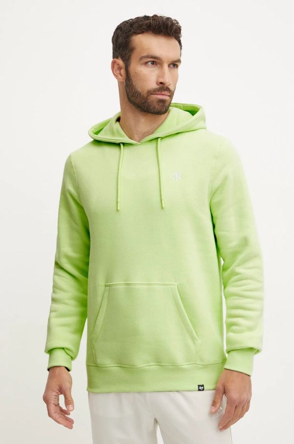 47 brand Dukserica 47 brand MLB New York Yankees za muškarce, boja: zelena, s kapuljačom, bez uzorka, BB017PEMBRB620352F1