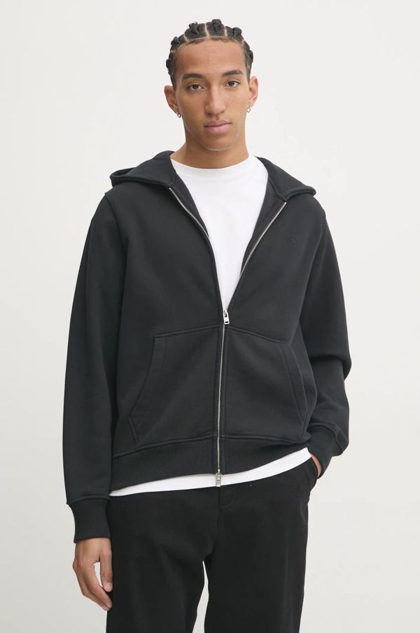 Abercrombie & Fitch Dukserica Abercrombie & Fitch za muškarce, boja: crna, s kapuljačom, bez uzorka, KI122-4275