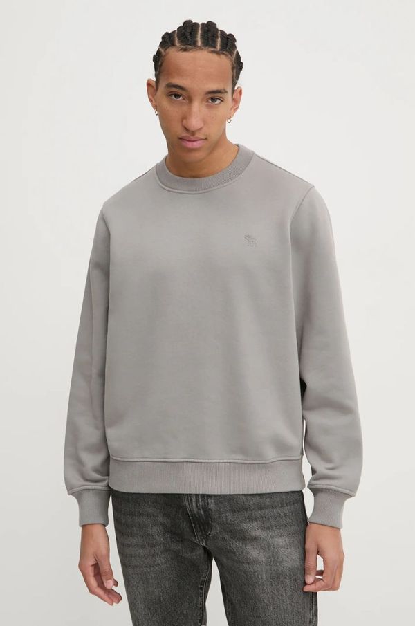 Abercrombie & Fitch Dukserica Abercrombie & Fitch za muškarce, boja: siva, bez uzorka, KI122-4274