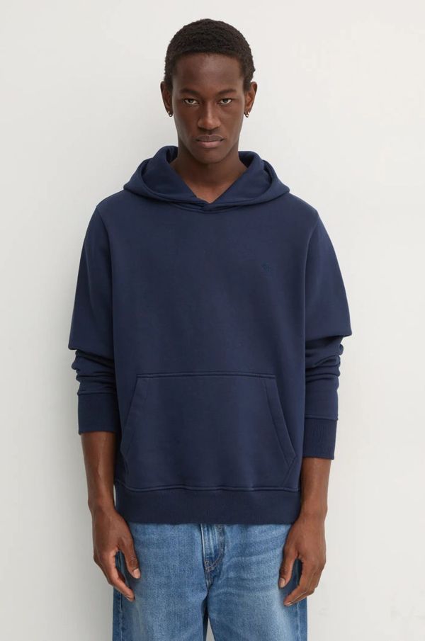 Abercrombie & Fitch Dukserica Abercrombie & Fitch za muškarce, boja: tamno plava, s kapuljačom, bez uzorka, KI122-4273