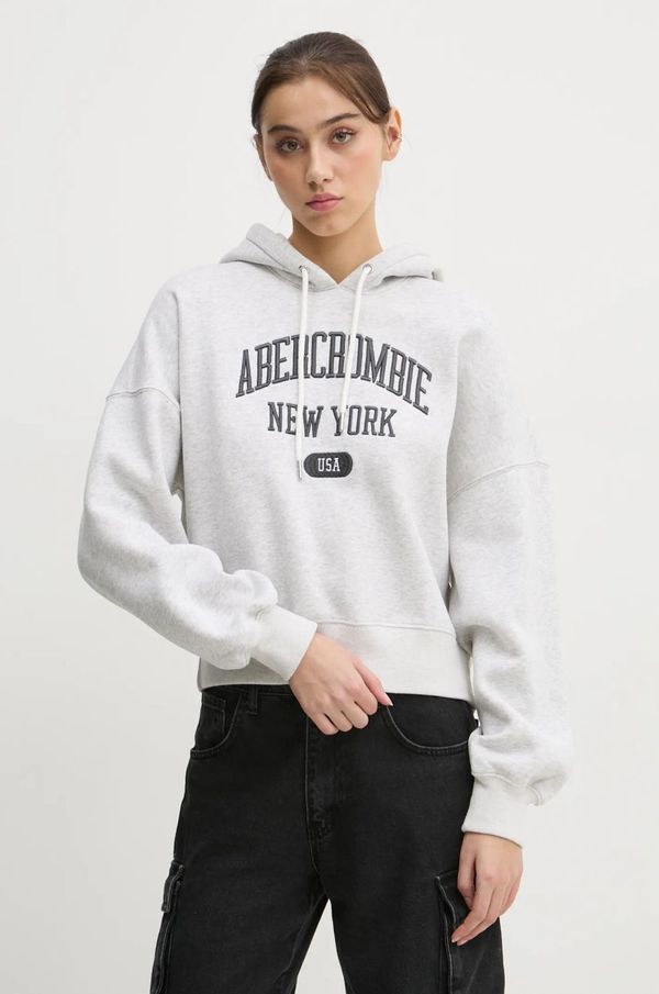 Abercrombie & Fitch Dukserica Abercrombie & Fitch za žene, boja: siva, bez uzorka, KI152-4201