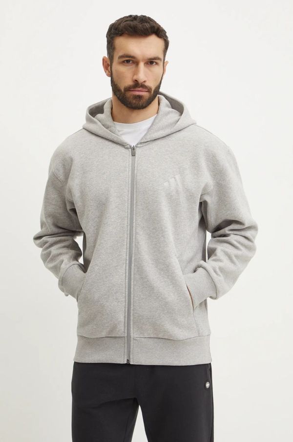 adidas Dukserica adidas ALL SZN za muškarce, boja: siva, s kapuljačom, melanž, IY4159
