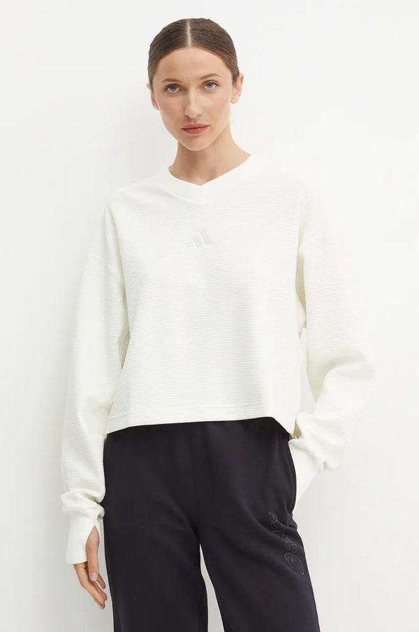 adidas Dukserica adidas All SZN za žene, boja: bež, bez uzorka, IY6828