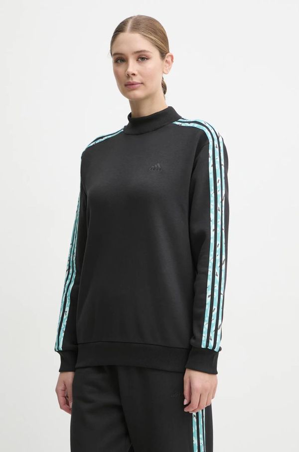 adidas Dukserica adidas Animal za žene, boja: crna, s aplikacijom, IY1661