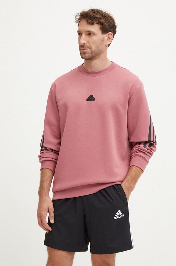adidas Dukserica adidas Future Icons za muškarce, boja: ružičasta, s aplikacijom, IW6087