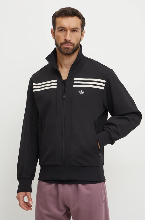 adidas Originals Dukserica adidas Originals 70s Track Top za muškarce, boja: crna, s aplikacijom, JN5962
