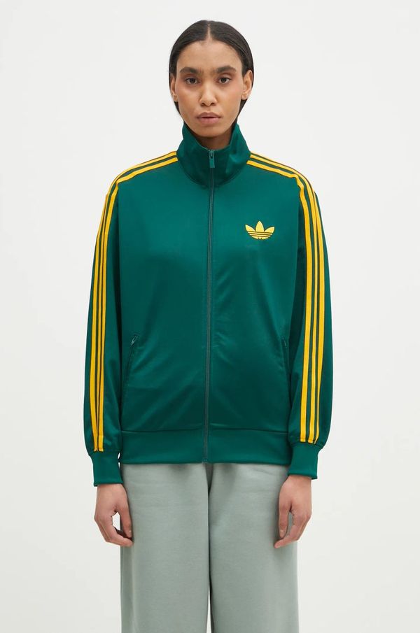 adidas Originals Dukserica adidas Originals Firebird za žene, boja: zelena, s uzorkom, JP2299