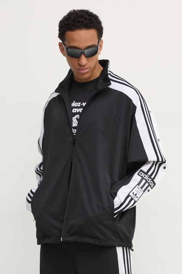 adidas Originals Dukserica adidas Originals Megabreak Jacket za muškarce, boja: crna, s uzorkom, JN0810