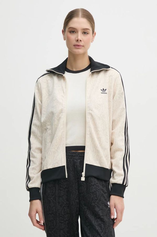 adidas Originals Dukserica adidas Originals SNAKE FB TT za žene, boja: bež, s uzorkom, JI8403
