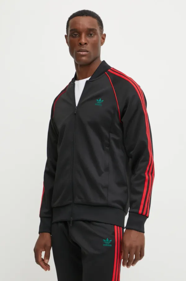 adidas Originals Dukserica adidas Originals SST TT za muškarce, boja: crna, s aplikacijom, JP1223
