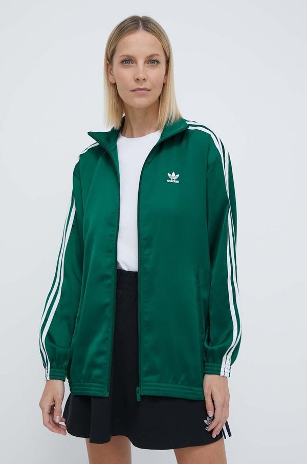 adidas Originals Dukserica adidas Originals Track Top za žene, boja: tirkizna, s aplikacijom, IP0699