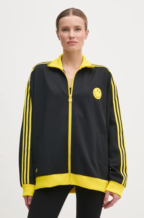 adidas Originals Dukserica adidas Originals X Smiley za žene, boja: crna, s uzorkom, JD2736