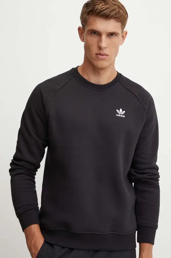 Adidas Dukserica adidas Originals za muškarce, boja: crna, bez uzorka, IY4932