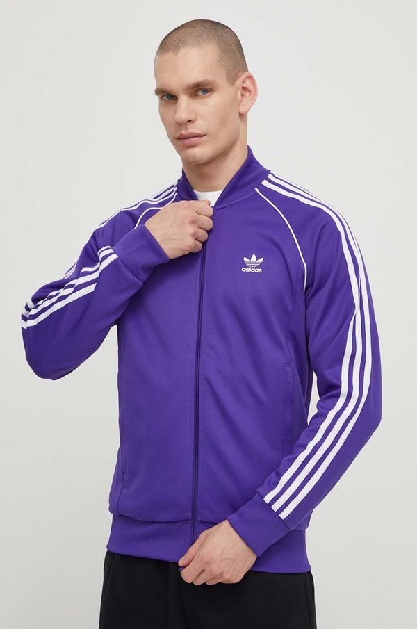 adidas Originals Dukserica adidas Originals za muškarce, boja: ljubičasta, s aplikacijom