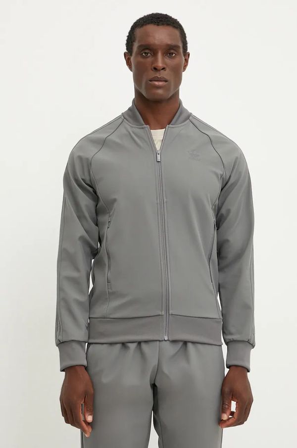 adidas Originals Dukserica adidas Originals za muškarce, boja: siva, s aplikacijom, IY4874